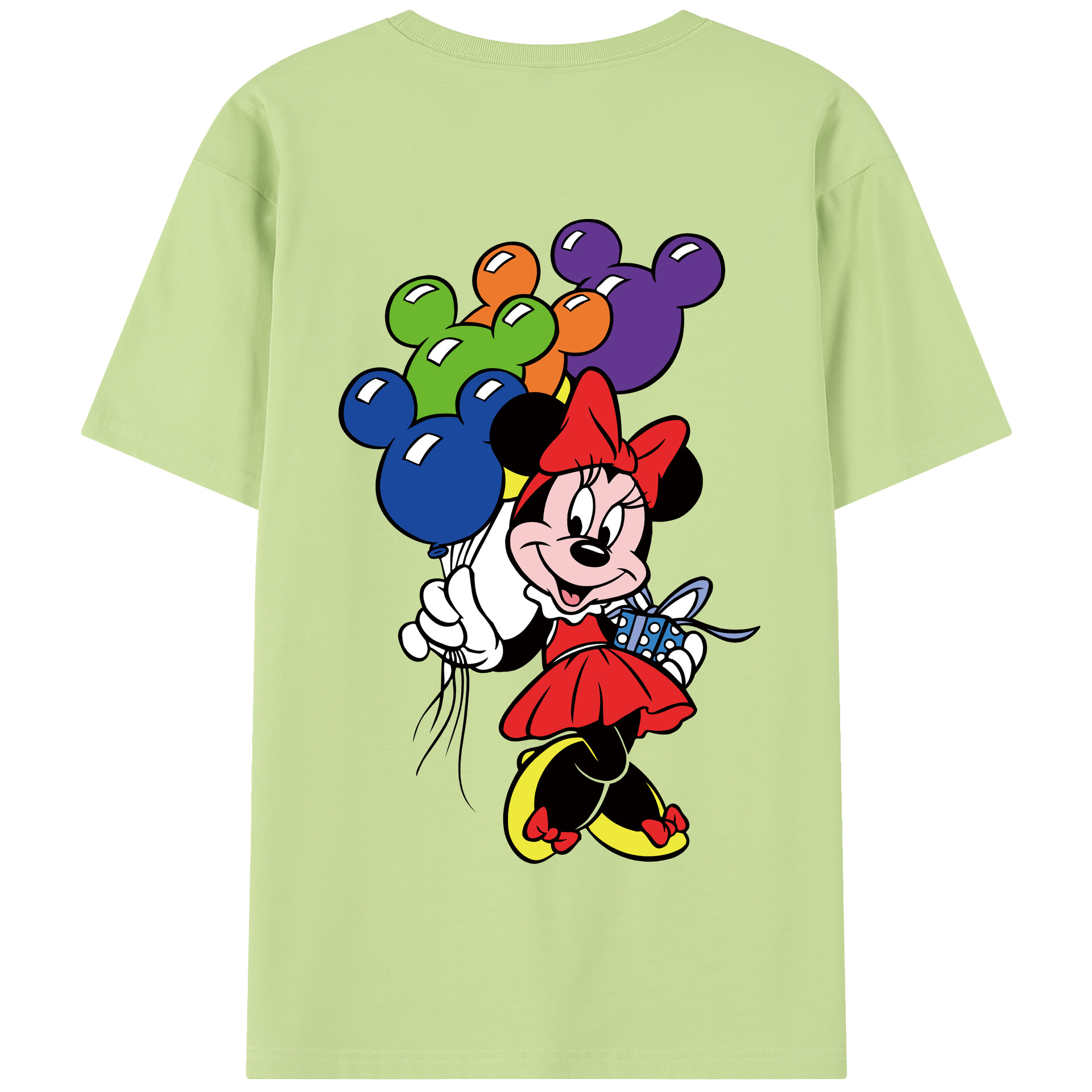 （画像用） ミッキーマウス Mickey Mouse 綿100％半袖Tシャツ（背面プリント）